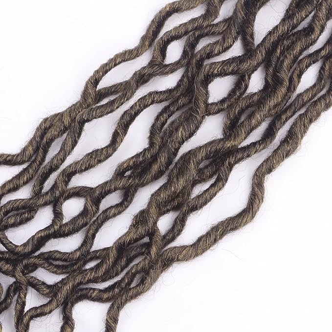 Goddess Locs Crochet Hair 18 Inch 9 Packs Faux Locs with Curly Ends,Pre looped Synthetic Crochet Hair for Black Women