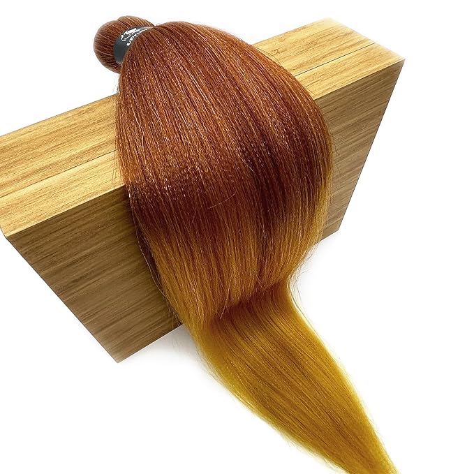 Ombre Braiding Hair Pre Stretched Ginger Golden Box Braids Kanekalo Colored Braiding Hair Extensions for Braiding Knotless Prestretched Pre Sectioned Braiding Hair Ombre 26 inch