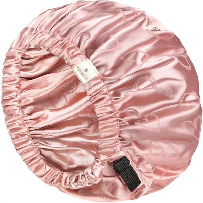 YANIBEST Silk Bonnet Satin Bonnet for Sleeping Women Men, Adjustable Double Layer Hair Bonnet for Curly Braids Reduce Frizz
