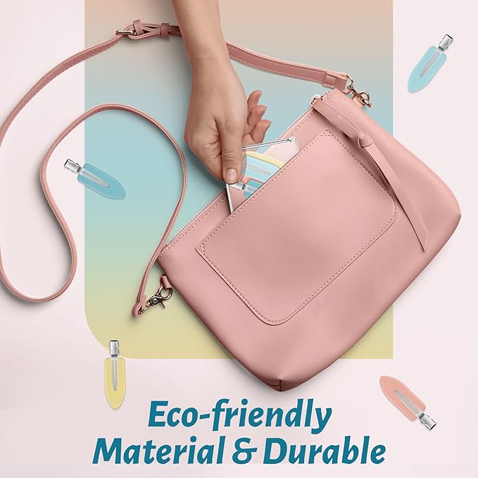 8 Pcs No bend Hair Clips No Crease Makeup Hair Clip Duckbill Clip No Dent Creaseless Alligator Hair Barrettes for Salon Hairstyle Women Girls Makeup Accessories (Yellow)