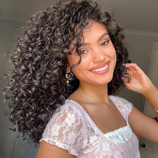 Vomella GoGo Curl Crochet Hair for Women - 8 Packs Water Wave 12 Inch Curly Crochet Hair Ocean Wave Beach Curl Synthetic Crochet Hair Extensions (1b#)