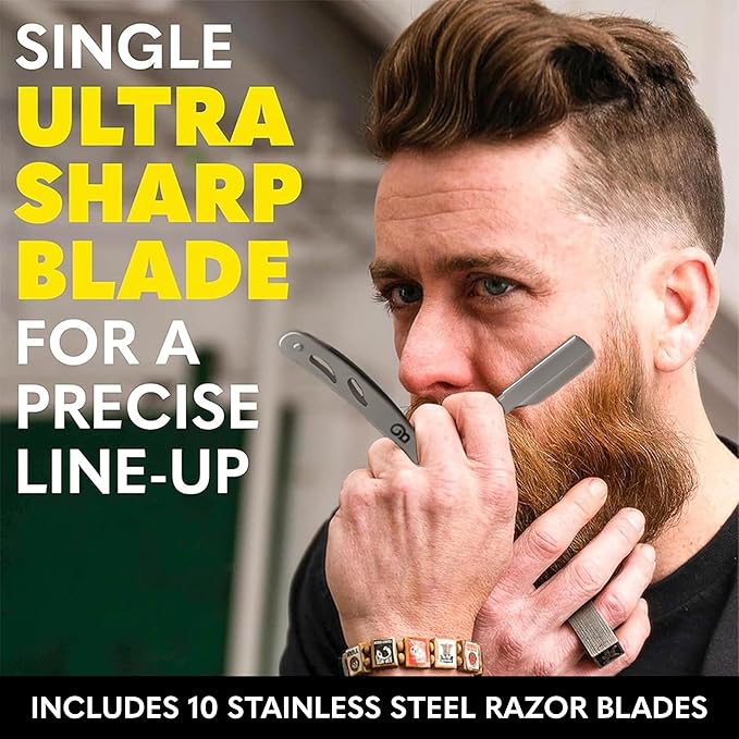 The Beard Club Beard Care Kit & Mens Grooming Kit - Essentials for a Healthier Looking, Stylish Facial Hair - Straight Edge Razor, Shampoo, Cedar Balm & Oil, and Boar Bristle Brush