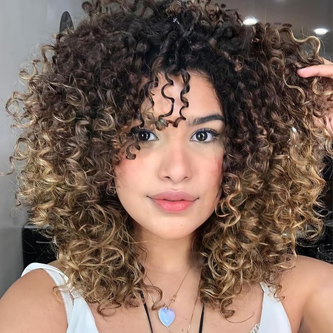 Vomella GoGo Curl Crochet Hair for Balck Women 8 Packs Water Wave 12 Inch Curly Crochet Hair Ocean Wave Beach Curl Synthetic Crochet Hair Extensions(1B/30/27#)