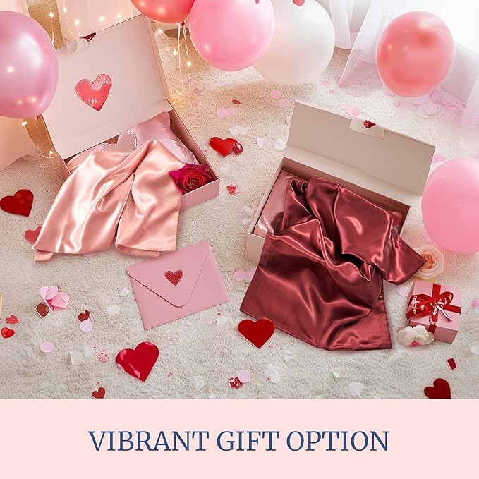 BEDELITE Satin Pillowcase for Hair and Skin, Super Soft Similar to Silk Pillow Cases 4 Pack with Envelope Closure, Cooling Pillowcases for Women Men (20"x40" King Size, Coral)