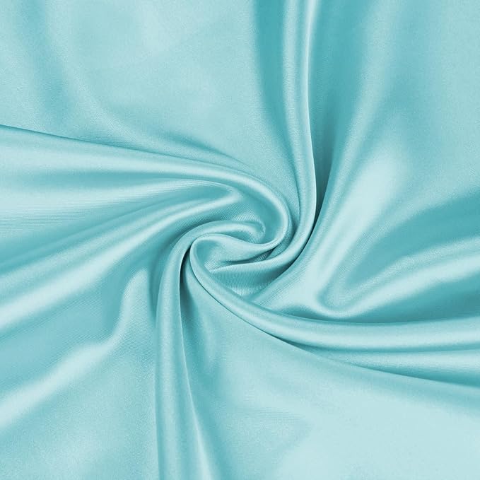 BEDELITE Satin Body Pillow Cover, Super Soft and Cooling Body Pillow Pillowcase for Hair and Skin, Breathable Silky Full Long Pillowcase Cover(20"x54", Blue)