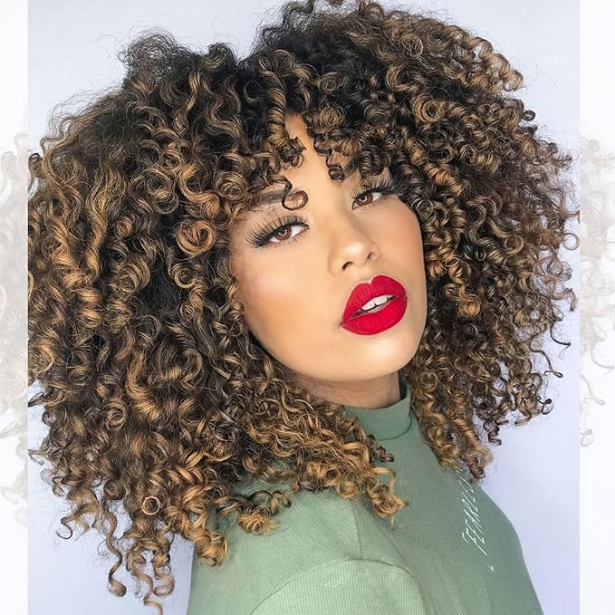 7 Packs Gogo Curl Crochet Hair for Women 10 Inch Pre-Twisted Curly Crochet Hair Deep Ocean Beach Curl Crochet Braids Synthetic Braiding Hair Extensions (10 Inch, 1B/27)