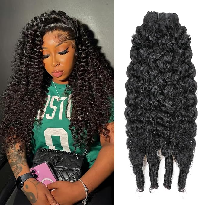 Burmese Curly Clip In Hair Extensions Real Human Hair 8pcs 120g/Set Spirally Curly Classic Clips Ins Full Head For Black Women 22 Inch Natural Black