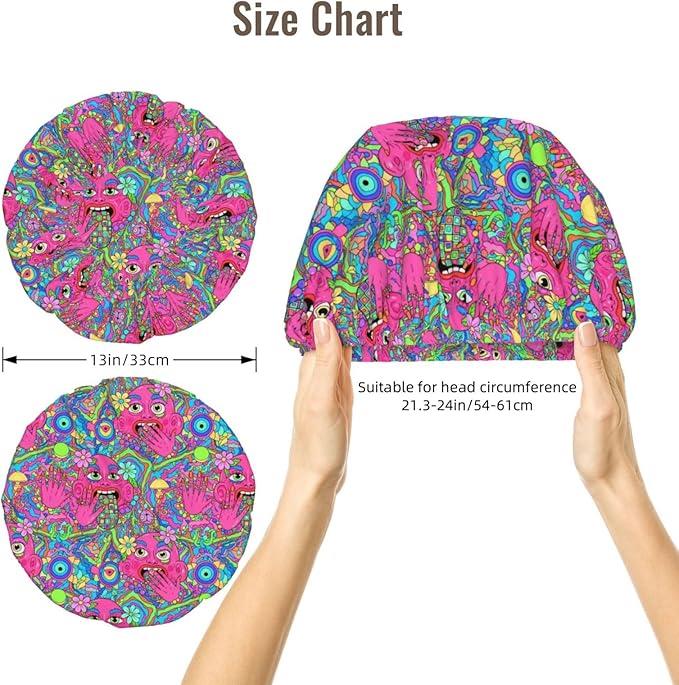 Satin Silk Bonnet for Sleeping Women Double Layer Sleep Hair Bonnets Caps for Curly Braid Hair