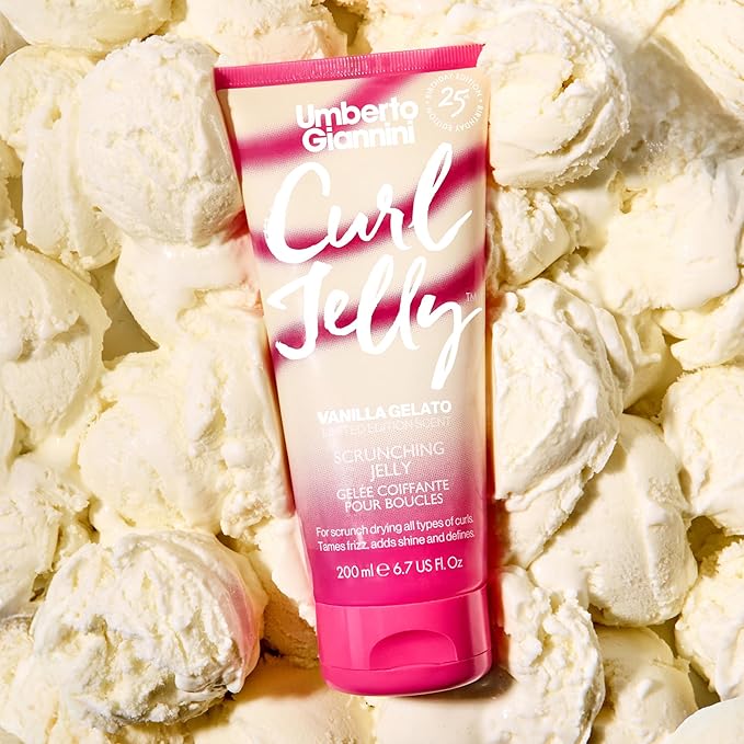 Umberto Giannini Curl Jelly Limited Edition Vanilla Scent Curl Gel for Curls, Coils & Waves