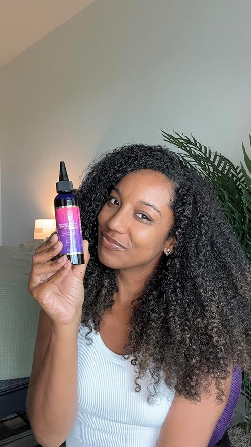 Chebe Hair Growth Oil, 52 in 1 Scalp stimulator for Rapid and Extreme Growth on bald spots, Edges. Thicknens Hair folicles in just couple uses. 5oz/150ml