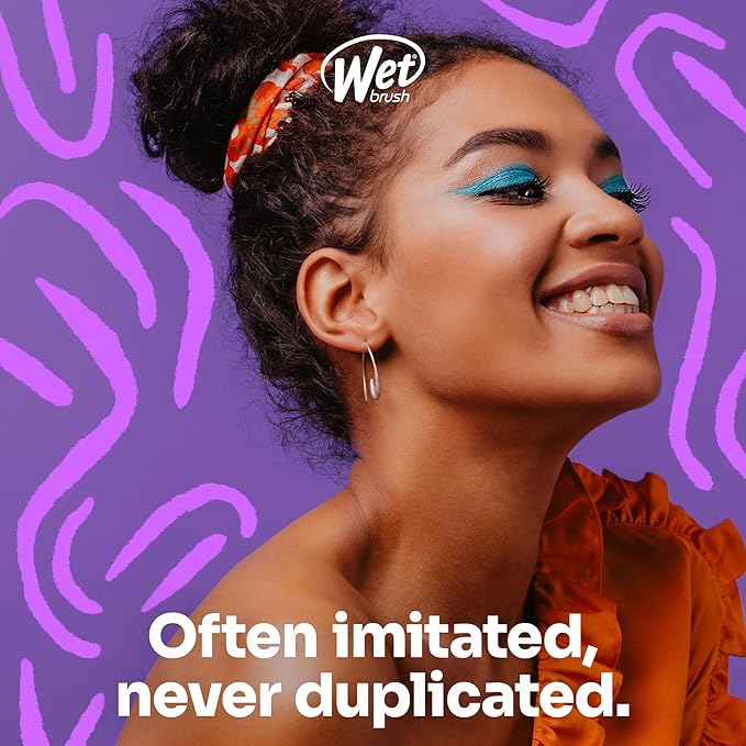 Wet Brush Detangling Brush, Original Detangler Brush (Pink) - Wet & Dry Tangle-Free Hair Brush for Women & Men - No Tangle Soft & Flexible Bristles for Straight, Curly, & Thick Hair (Pack of 2)