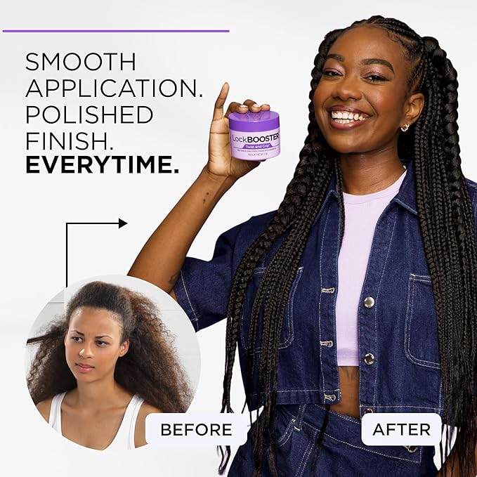 Style Factor Lock BOOSTER Twist & Grip Braid Gel (5 Oz.) with Batana Oil — Strong Hold, Flake-Free, Frizz-Free Hair Braiding Gel for Defined & Long-Lasting Twists, Locs & Braids