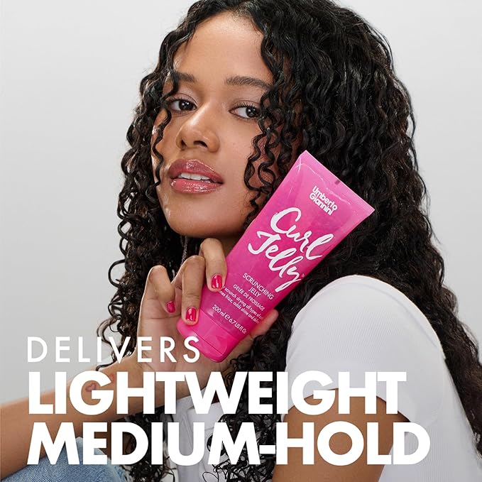 Umberto Giannini Curl Jelly Scrunching Jelly 6.7 fl Oz - Frizz Solution Defining Hair Gel for 2a-4c Curly, Wavy, Coily Hair - Vegan & Cruelty-Free