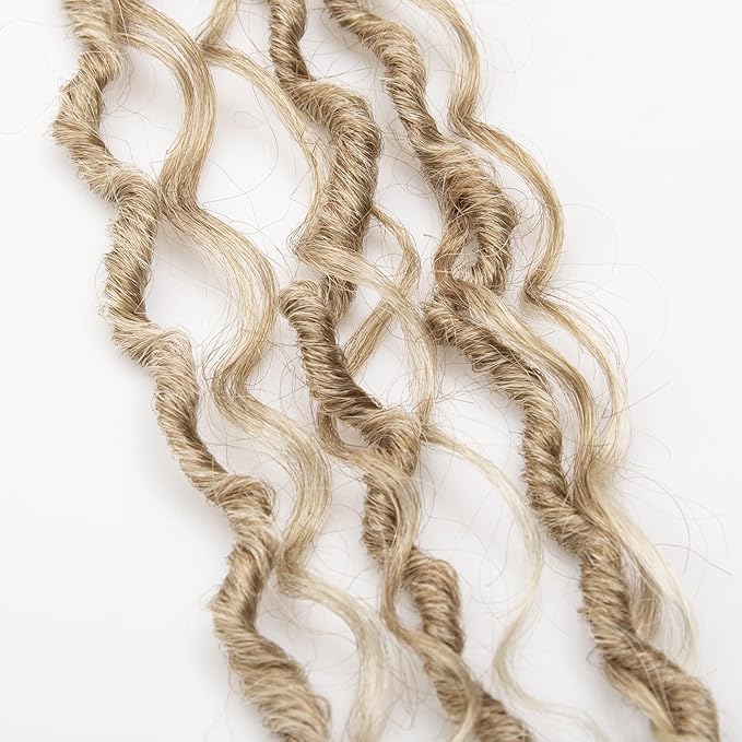 Goddess Locs Crochet Hair 26Inch Crochet Locs,6Packs Boho Faux Loc With Curly Ends River Bohemian Loc Crochet Hair for Black Women(26inch 27/613)