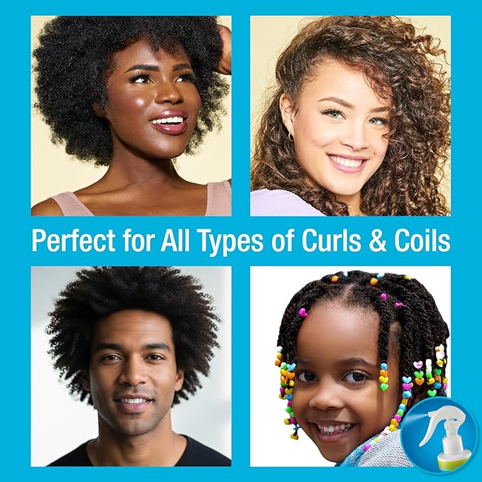 Rehydrating Mist & Hair Detangler Spray – Natural Leave In Conditioner Spray with Aloe Vera & Lavender for Dry, Curly, Coily, Matted or Damaged Hair for Women, Men & Kids – Vegan – 8 fl oz