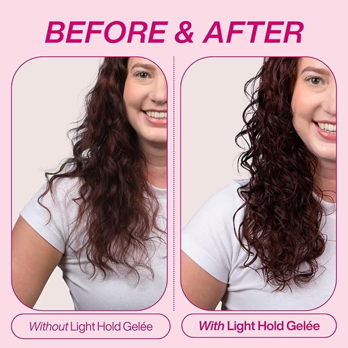Dippity Do Girls with Curls Light Hold Gelee, Shape, Smooth & Separate Curls, Formulated with Aloe, Vitamin E & Wheat Protein, Frizz-Free, Never Crunchy, Curly Hair Gel For Women, 2 Pack
