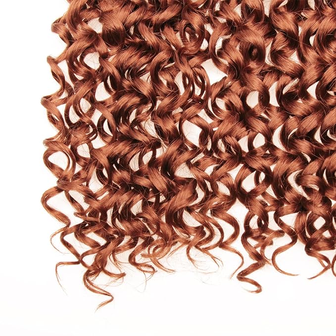 YXCHERISHAIR 8 Packs Curly Crochet Hair GoGo Curl Crochet hair for Black Women Deep Wave Braiding hair,Synthetic Bohemian Crochet Braid Water Wave Crochet hair Extensions (350, 24inch)