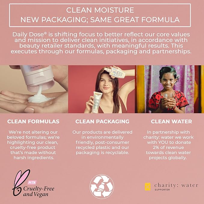 DAILY DOSE Deep Conditioner Hair Mask/Masque - Treatment for Dry, Damaged & Colored Treated Hair - Paraben Free, Phthalates Free, Vegan & Cruelty Free - for All Hair Types