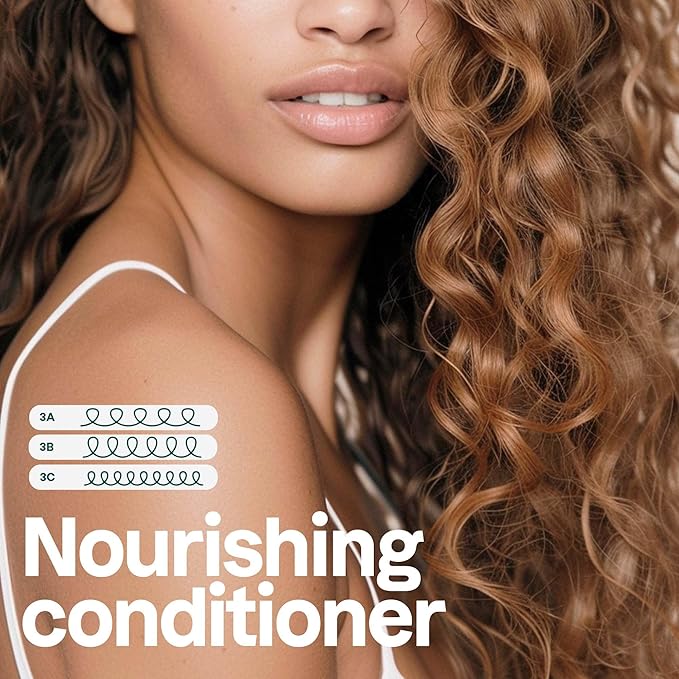 ATTITUDE Nourishing Conditioner for Curly Hair with Moringa Oil, Vegan and Naturally Derived, 3a, 3b, 3c Curl Type, Provides Lightweight Moisture to Curls, 16 Fl Oz
