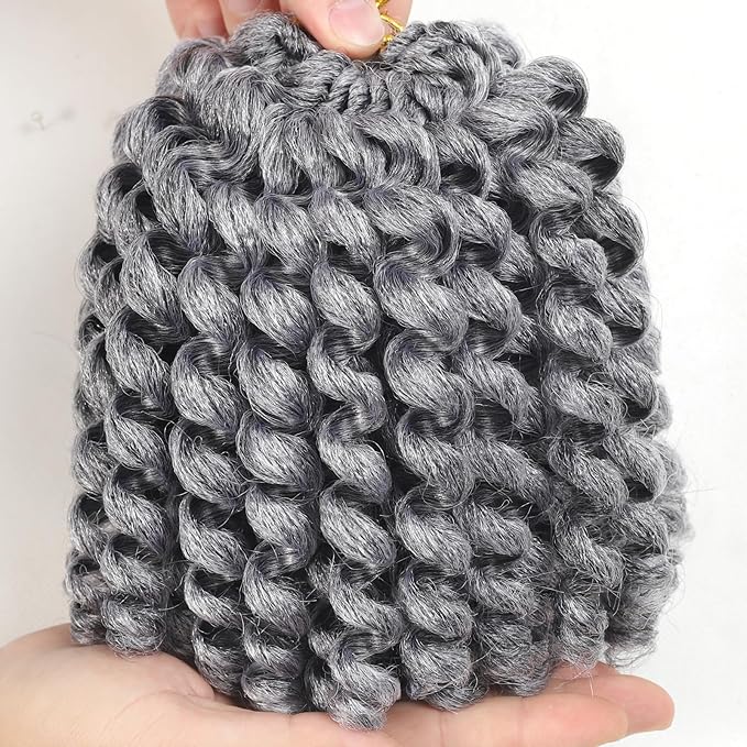 8Inch Jamaican Bounce Crochet Hair 5 Packs 2X Ringlet Wand Curl Crochet Hair Synthetic Curly Crochet Hair Extensions Medium Shoulder Length Long Crochet Braiding Hair 100 Roots