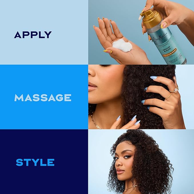 SheaMoisture Manuka Honey & Yogurt Smooth & Hold Multi-Styling Hair Mousse for Nourishment 7.5 oz