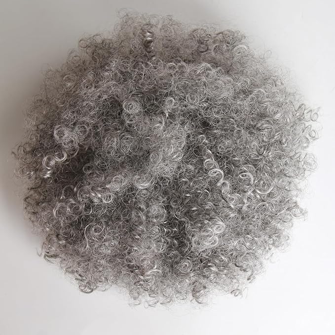 Afro Puff Drawstring Ponytail Extension for Black Women Short Afro Curly Ponytail Extension Clip On Kinky Drawstring Curly Ponytail Bun (51#)