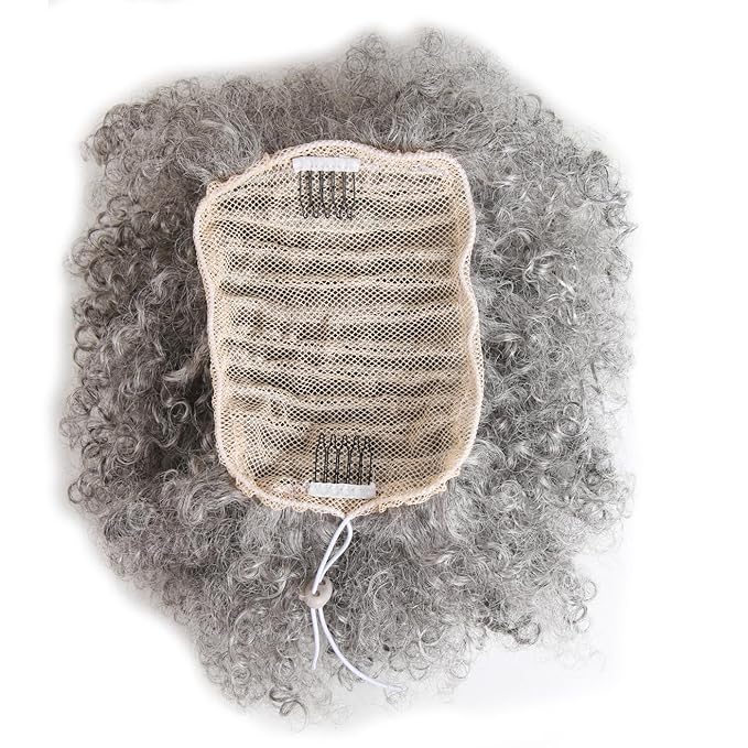 Afro Puff Drawstring Ponytail Extension for Black Women Short Afro Curly Ponytail Extension Clip On Kinky Drawstring Curly Ponytail Bun (51#)