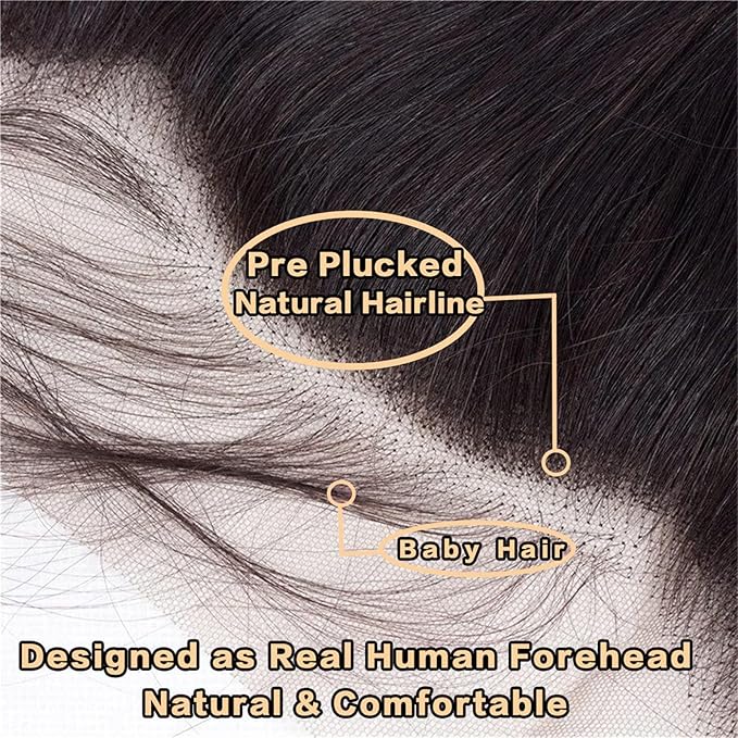 Ombre Brazilian Body Wave Lace Frontal 13x4 Ear to Ear Lace Frontal Closure 100% Unprocessed Virgin Remy Human Hair Swiss Lace Frontals Closure Bleached Knots Pre Plucked With Baby Hair (20 Inch)