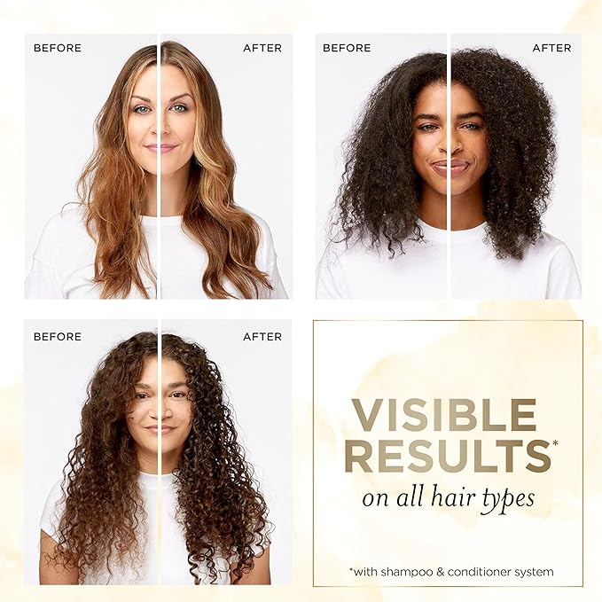 Pantene Sulfate Free Shampoo with Rice Water, Protects Natural Hair Growth, Volumizing, for Women, Nutrient Infused with Vitamin B5, Safe for Color Treated Hair, Pro-V Blends, 30.0 oz