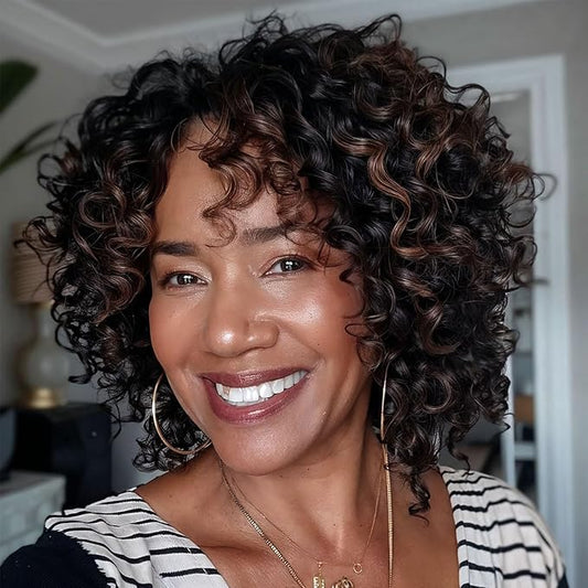 7 Packs Gogo Curl Crochet Hair for Women 10 Inch Pre-Twisted Curly Crochet Hair Pre Looped Deep Ocean Water Wave Beach Curl Crochet Braids Synthetic Braiding Hair Extensions (10 Inch, P1B/30)