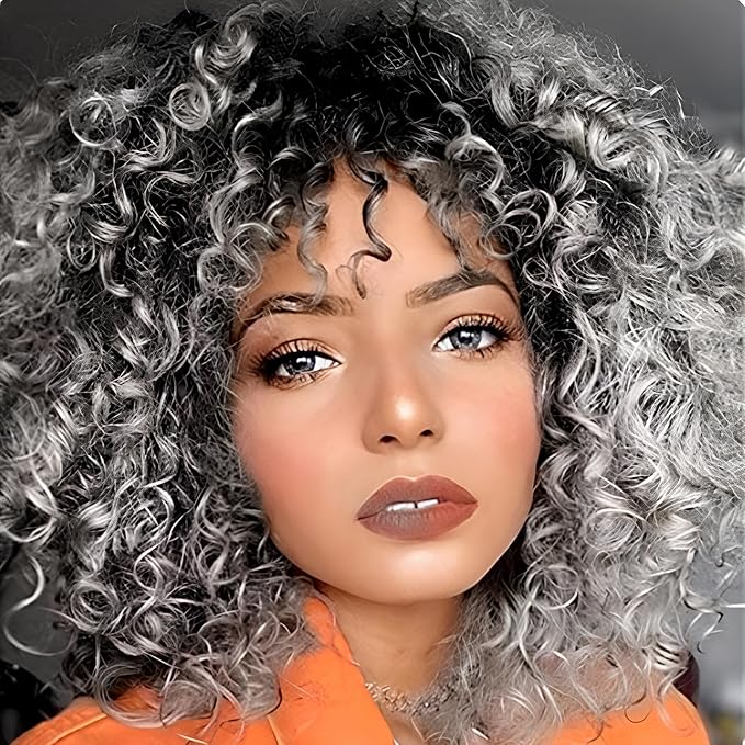 5 Packs Jamaican BounceCrochet Hair 2X Ringlet Wand Curl 8 inch Synthetic Crochet Hair Extensions Crochet Braiding Hair 100 Roots (8Inch (Pack of 5), TGrey)