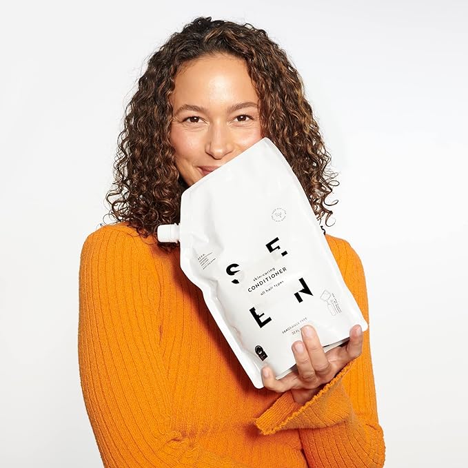 SEEN Conditioner Eco-Refill - Scented- Non-Comedogenic & Hair Conditioner- Dermatologist-Developed -Safe for Sensitive & Acne Prone Skin