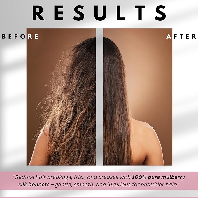 100% Mulberry Silk Bonnet for Women – Handmade in USA, 19 Momme Double-Layer Reversible Hair Wrap, Non-Slip Sleep Cap for Curly & Natural Hair, Luxury Hair Protection (Magical Floral Print)