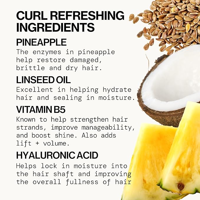 Pacifica Beauty Pineapple Curls 3-Step Hair Care Kit: Curl Defining Shampoo + Conditioner + Pineapple Swirl Curl Cream – Enhances Curls, Reduces Frizz, Vegan & Silicone-Free