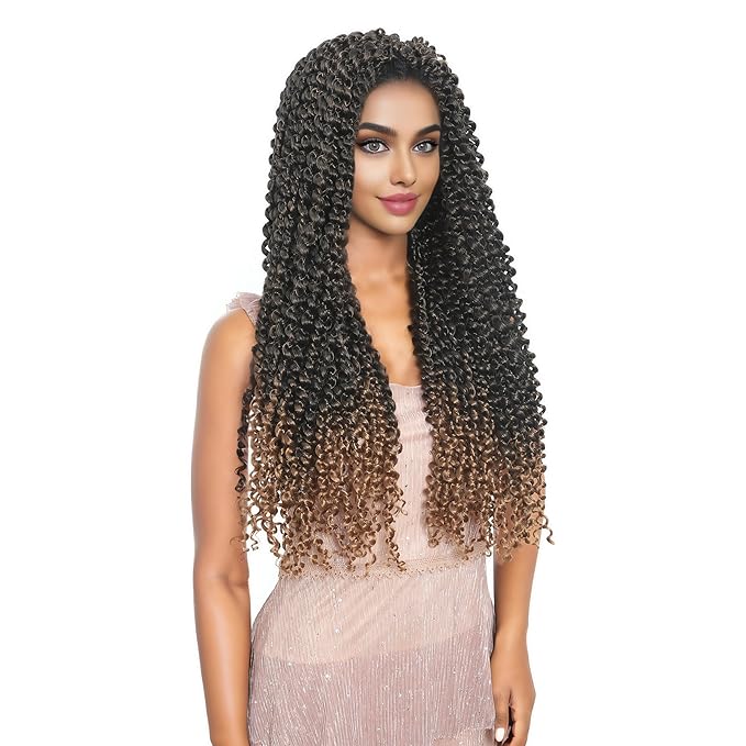 FUTAI Passion Twist Hair 7 Packs 24 Inch Pre Looped Water Wave Crochet Hair Bohemian Braids for Black Women