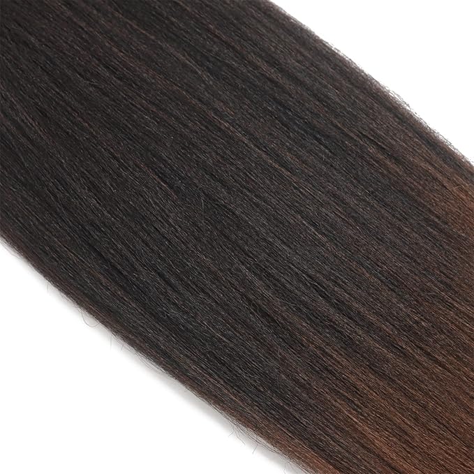 36 Inches Yaki Texture Braiding Hair Pre Stretched, Braid Hair Extensions, Hot Water Setting Pre Stretched Braiding Hair