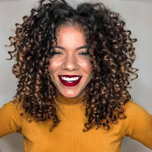 Vomella GoGo Curl Crochet Hair for Black Women 8 Packs 12 Inch Water Wave Beach Curl Synthetic Deep Twist Curly Crochet Hair Extensions T1B/4/30