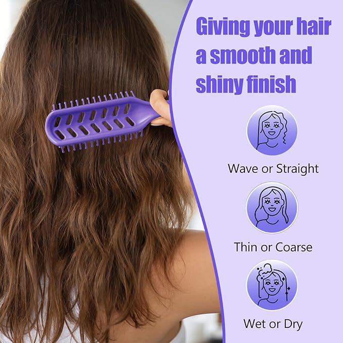 kuwa Curl Detangler Hair Brush,detangling brush for 4c hair,Detangler Hair brush for Wet & Dry Hair,Easily Brushes Through Curl Hair and Reduces Breakage