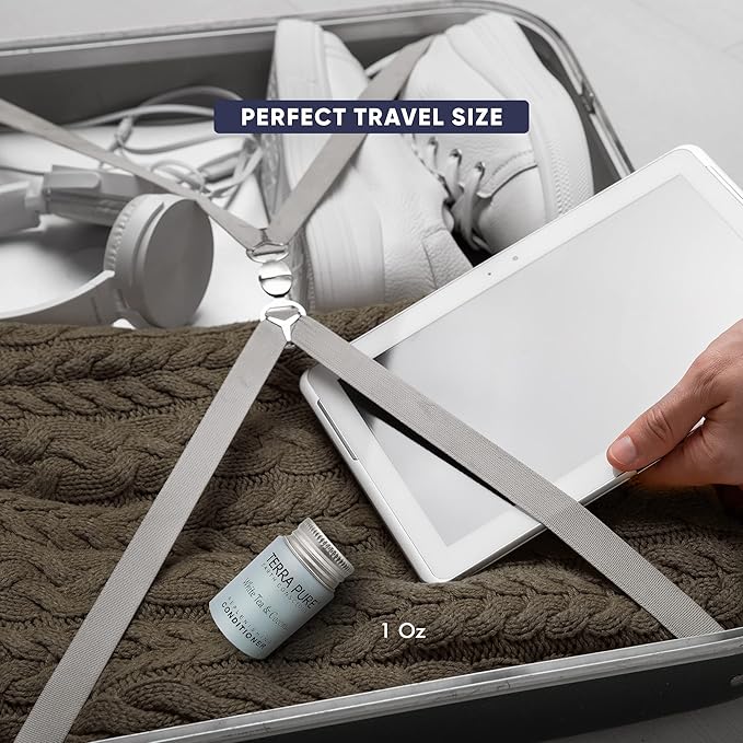 Terra Pure White Tea & Coconut Conditioner, Travel Size Hotel Amenities, 1 oz. (Case of 300)