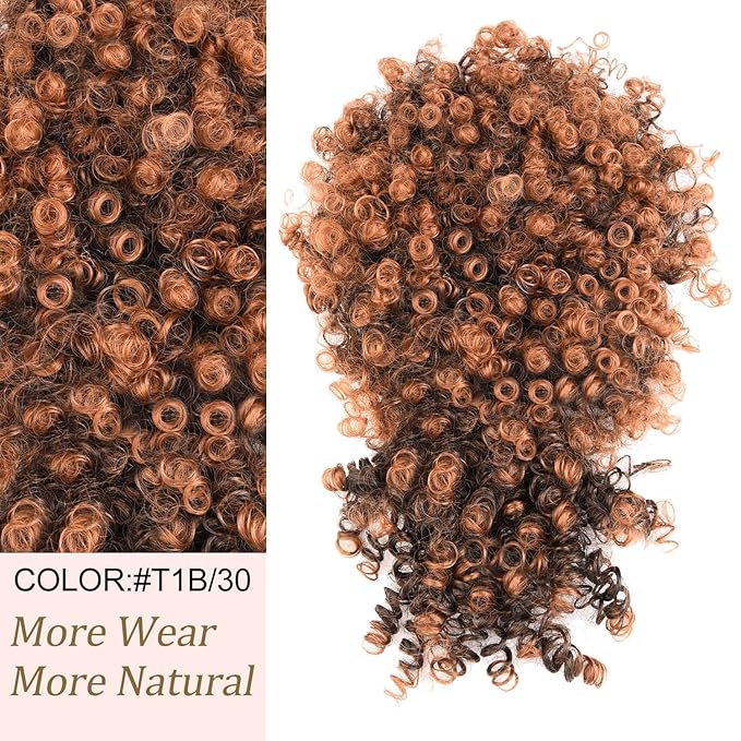 Afro High Puff Hair Bun Drawstring Ponytail With Bangs Short Kinky Curly Pineapple Pony Tail Clip in on Wrap Updo Ponytail Extensions for Black Women