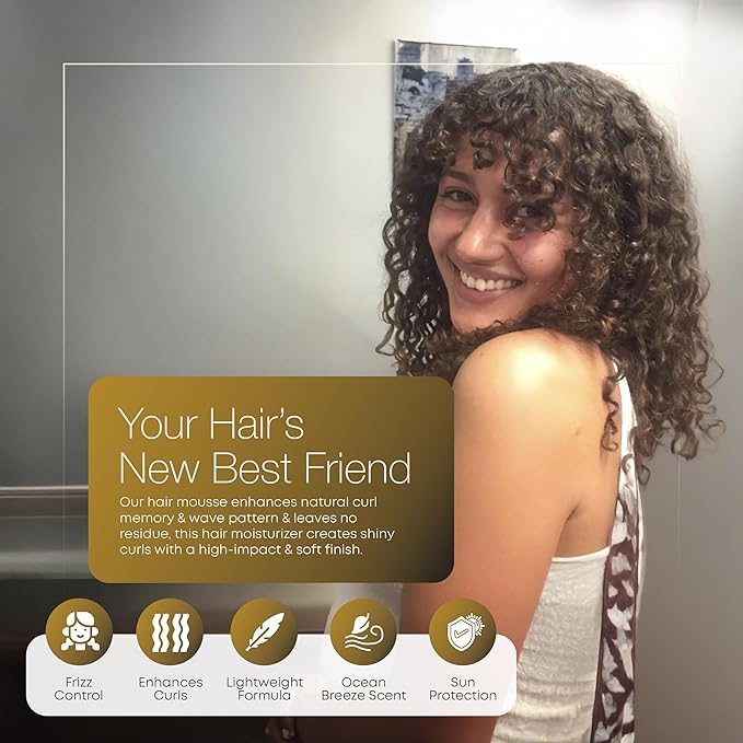 Hair Play Set #3 Hair Foam Mousse - Extra Hold Styling Foam for Frizz Control - Hair Mousse for Curls - Curl Defining Volumizing Mousse for Wavy Hair - 8 Fl Oz