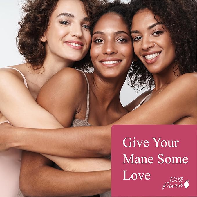 100% PURE Kelp & Mint Volumizing Conditioner Moisturizer & Deep Hydration - Botanical Body Boost for Dry, Damaged Thinning Hair, Promotes Healthy Growth for Women & Men - Sulfate Free - 16 Fl Oz