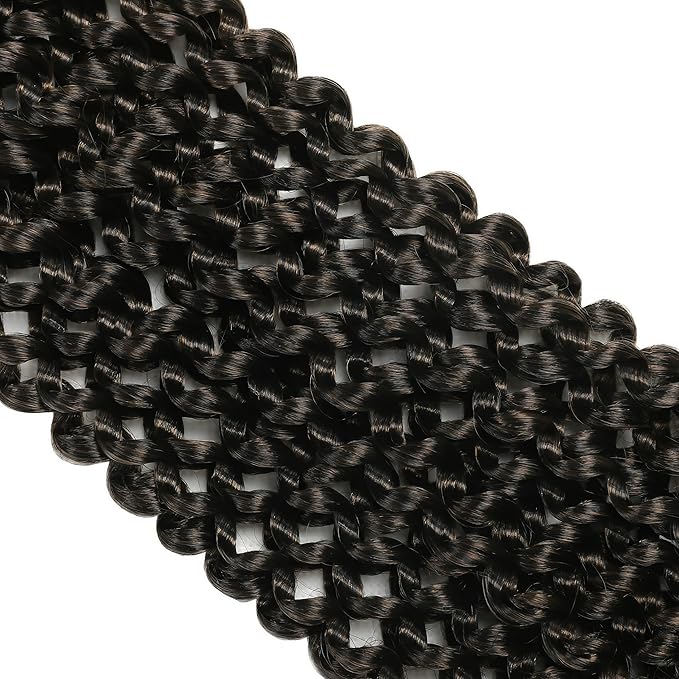 RIHANNAHAIR 7 Packs Passion Twist Hair 18 Inch Pre Looped Water Wave Crochet Hair Spring Twist Bohemian Braids for Black Women