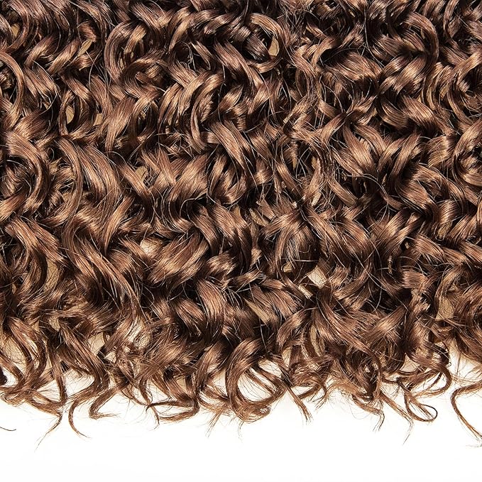 YXCHERISHAIR 8 Packs Curly Crochet Hair GoGo Curl Crochet hair for Women Deep Wave Braiding hair,Synthetic Bohemian Crochet Braid Water Wave Crochett hair Extensions (18inch,C16)