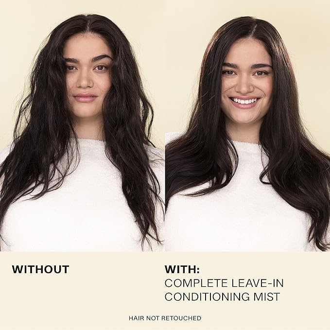 JVN Complete Leave-In Conditioning Mist, 5 Fl Oz, Frizz Fighting Moisture Multiplier, Detangler, UV and Heat Protection Spray, Hair Care for Women and Men, Silicone Free