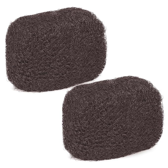 Locsanity Afro Kinky 100Percent Bulk Natural Human Hair - Braiding Hair for Dreadlocks, Loc Repair, Dreadlock Extensions, Twists, Braids - 8 Inches Long, 1 Oz #2 2 - Dark Brown