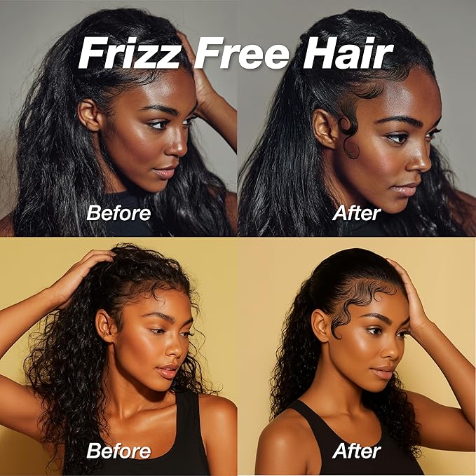 Edge Lux Edge Control Gel with Castor Oil, Keratin, Biotin, and Olive Oil - 48 Hour Maximum Hold, Non-Flaking, Non-Greasy, Scented, Conditioning Styling Gel for All Hair Types