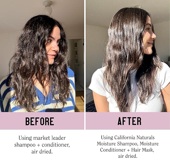 California Naturals Deep Repair Hair Mask, Paraben and Sulfate Free, Deep Conditioner for Dry, Damaged Hair, Vegan, Hydrating and Conditioning, For Curly, Frizzy, All Hair Types, 12 fl oz