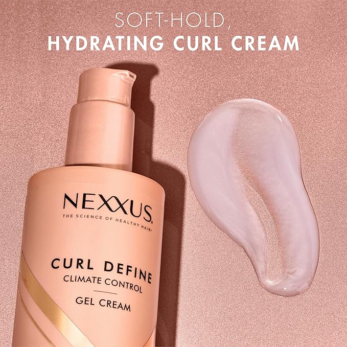 Nexxus Styling Curl Define Curl Cream Climate Control Gel Cream Hair Cream Powered by STYLEPROTECT Technology 8 fl oz