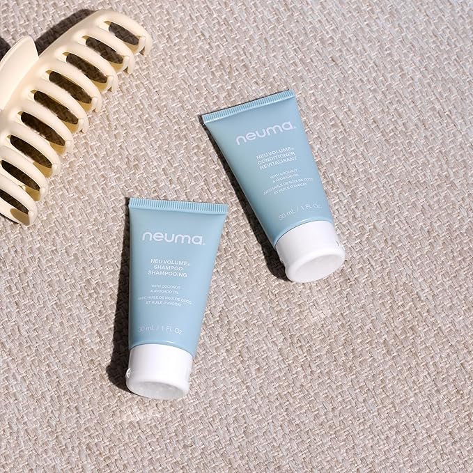Neuma Neu Volume Shampoo 1 Fl. Oz. Fennel, Ylang Ylang, Patchouli, and Vanilla Scent, Travel Size Sulfate Free Shampoo
